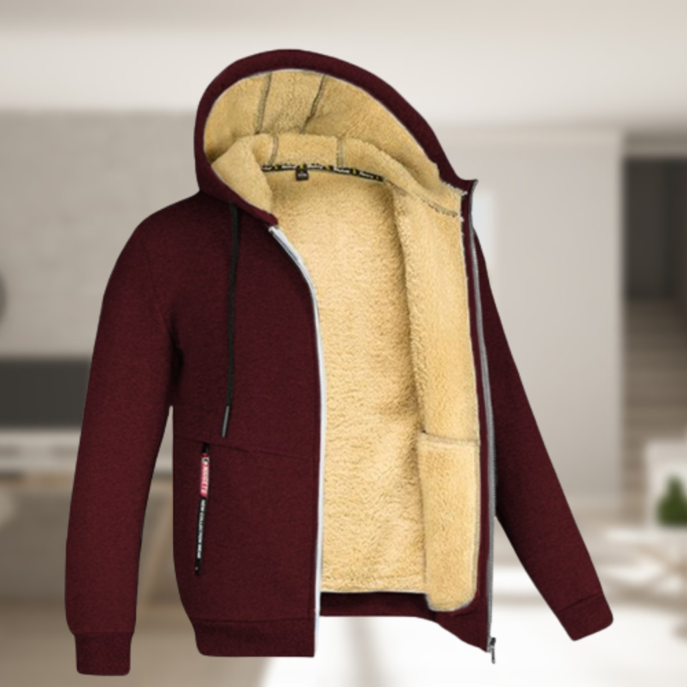 Veste à capuche zippée sport homme