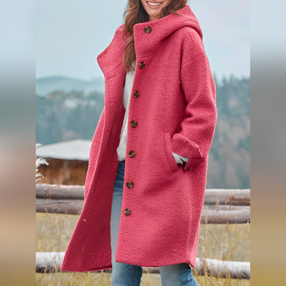 Manteau femme hiver doux rose vichy → Manteau Femme Hiver Rose Pâle Douillet - PanierRoyale
