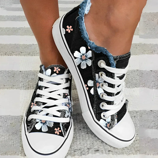 Baskets Femme Floral Confortables et Légères - PanierRoyale