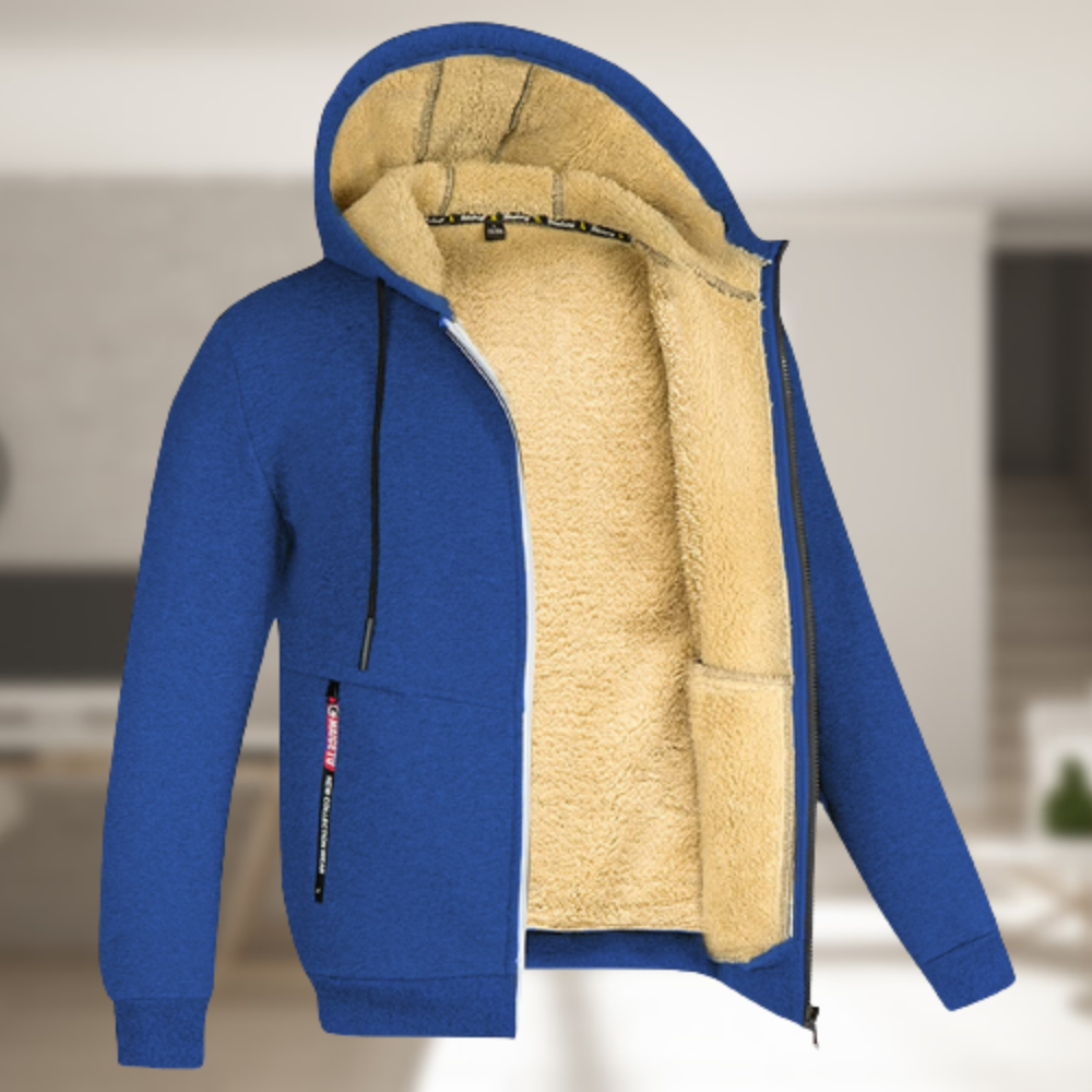Veste à capuche zippée sport homme