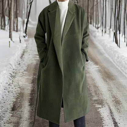 Manteau Homme Long Taille Élégant et Chauffant - PanierRoyale