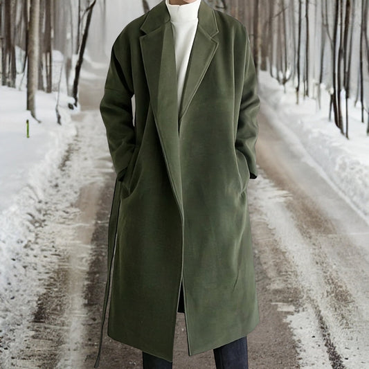 Manteau Homme Long Taille Élégant et Chauffant - PanierRoyale