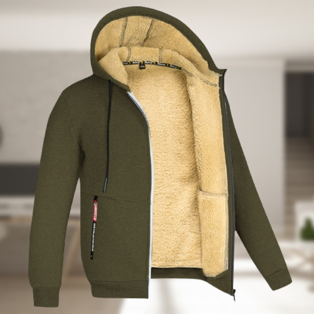 Veste à capuche zippée sport homme