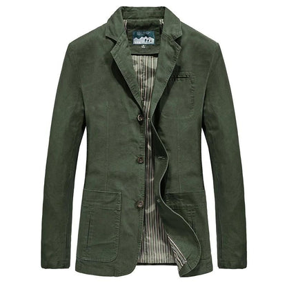 Blazer Homme Décontracté à Simple Boutonnage