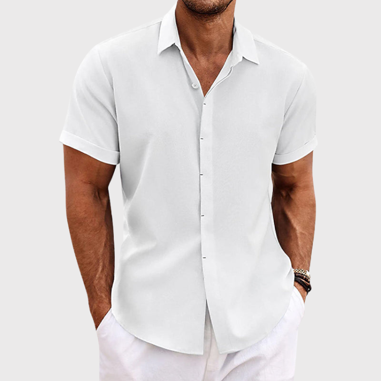 Chemise Homme Été Légère à Manches Courtes