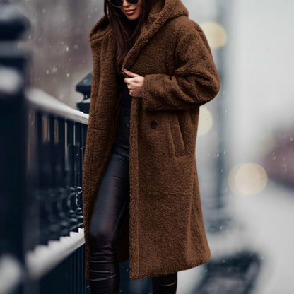 Manteau Femme Long Doux et Chaud Hiver