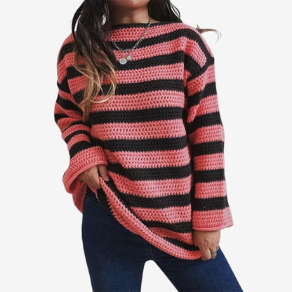 Pull Grande Taille Décontracté avec Manches Longues