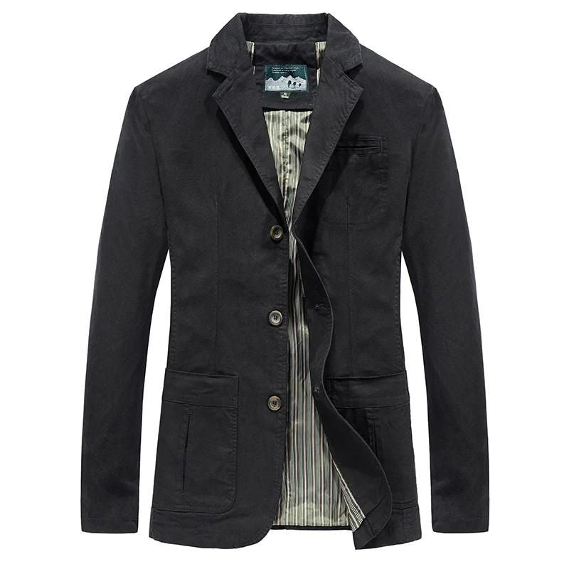 Blazer Homme Décontracté à Simple Boutonnage