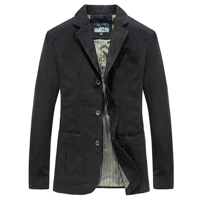 Blazer Homme Décontracté à Simple Boutonnage