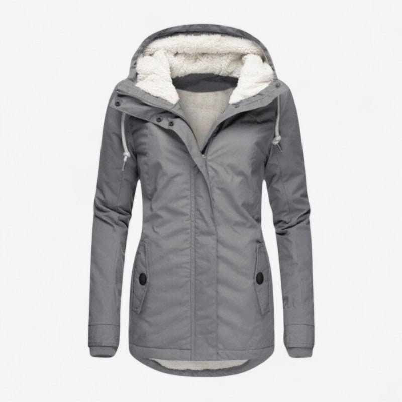 Manteau D'hiver Épais avec Capuche et Manches Longues - PanierRoyale