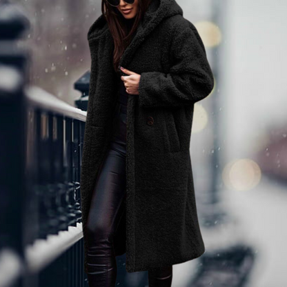 Manteau Femme Long Doux et Chaud Hiver
