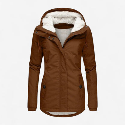 Manteau D'hiver Épais avec Capuche et Manches Longues