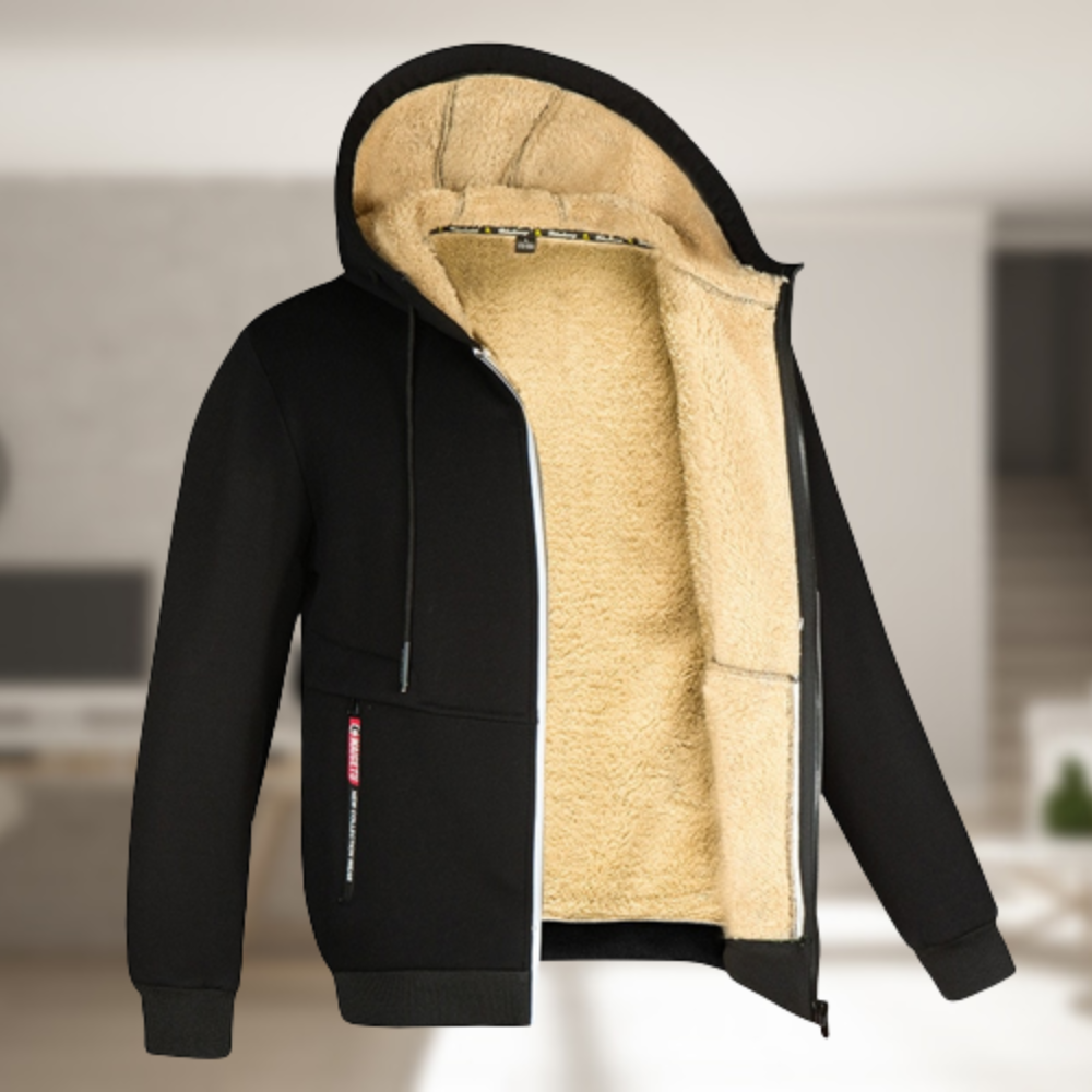 Veste à capuche zippée sport homme