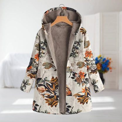 Veste Femme Doublure Polaire Capuche Coupe Ajustée Hivernale