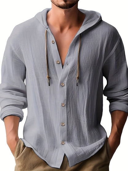 UrbanCoton™ – Chemise Coton Homme Manches Longues