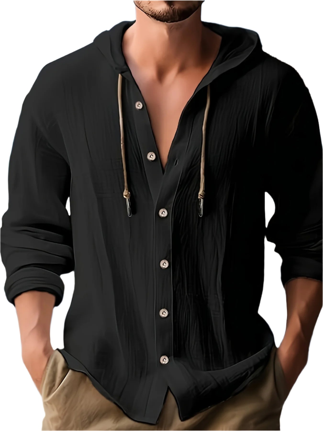 UrbanCoton™ – Chemise Coton Homme Manches Longues