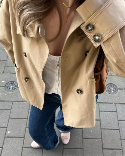 Urbanélia™ – Manteau Femme Chic Décontracté Élégant à Manches Longues