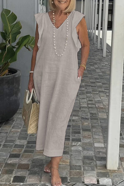 Robe Été Femme élégante - Robe courte sans manches en dentelle