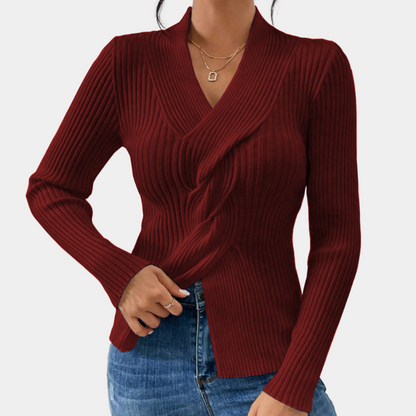 SEREN - Pull tendance à col en V pour femmes