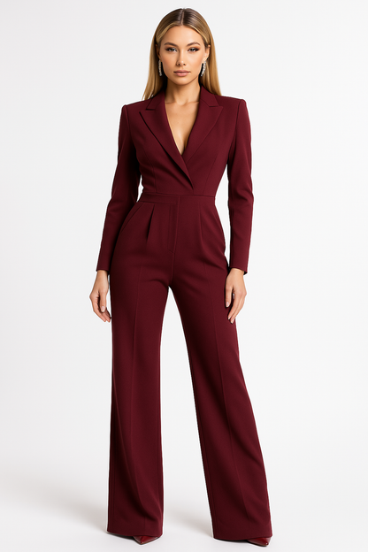 Combinaison Élégante Manches Longues pour Femme - BerlinGlamour