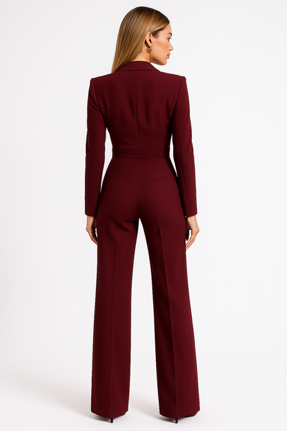 Combinaison Élégante Manches Longues pour Femme