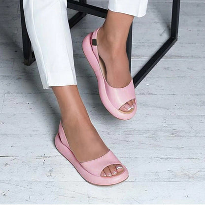 Sandales Femmes Plates à Bride Arrière Élégantes et Confortables