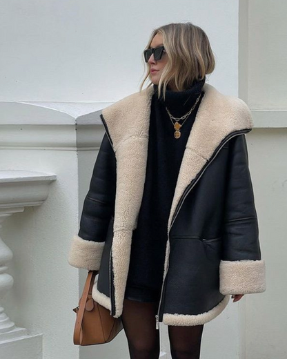 Manteau Femme Hiver Douillet en Fausse Fourrure Oversize - PanierRoyale