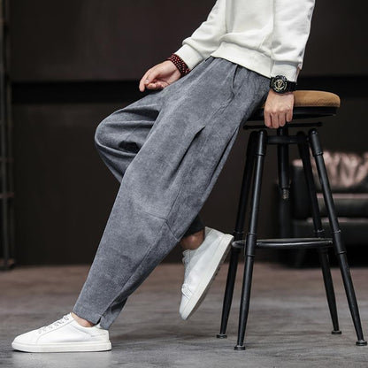 Pantalon Homme Décontracté Jambe Large