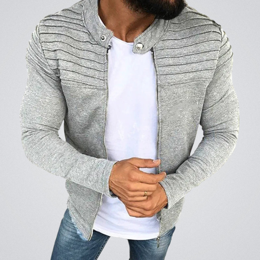 Veste Homme Slim Fit Élégante avec Pads d'Épaules