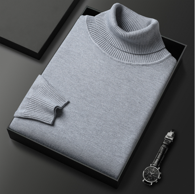 Pull Homme Col Roulé Décontracté Printemps