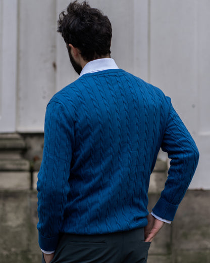 Pull en Coton à Câble pour Homme
