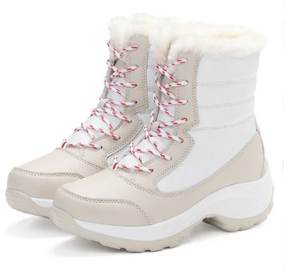 Bottes Hiver Femme Chaussures Lacets Comfort