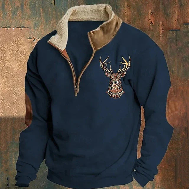 Pull Homme Col V Warme et Confortable