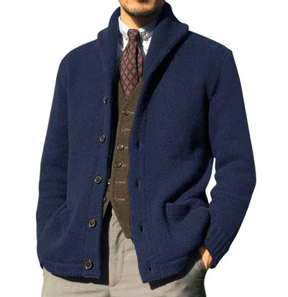 Veste Homme Classique Boutons Cuir