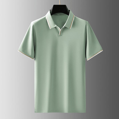 Chemise Polo en Soie Homme Élégant