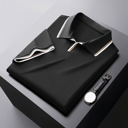 Chemise Polo en Soie Homme Élégant