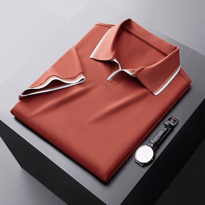 Chemise Polo en Soie Homme Élégant