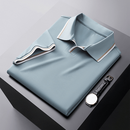 Chemise Polo en Soie Homme Élégant