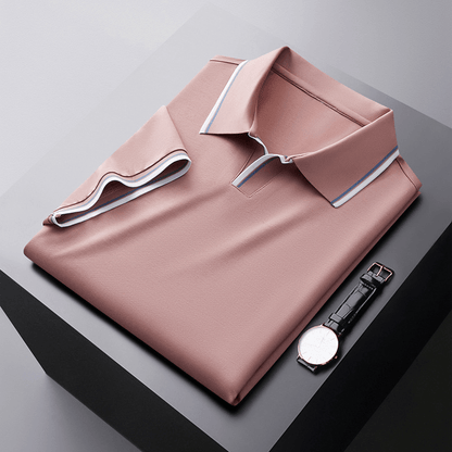 Chemise Polo en Soie Homme Élégant