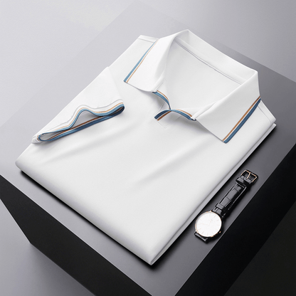 Chemise Polo en Soie Homme Élégant