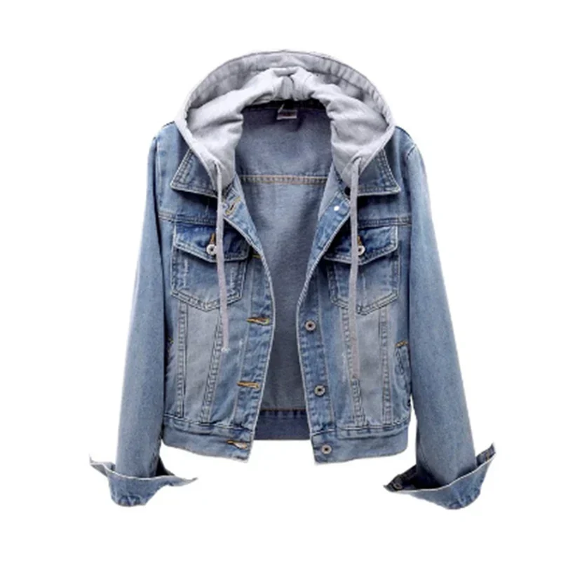 Veste En Jean Avec Capuche Amovible Pour Femme | Style Décontracté