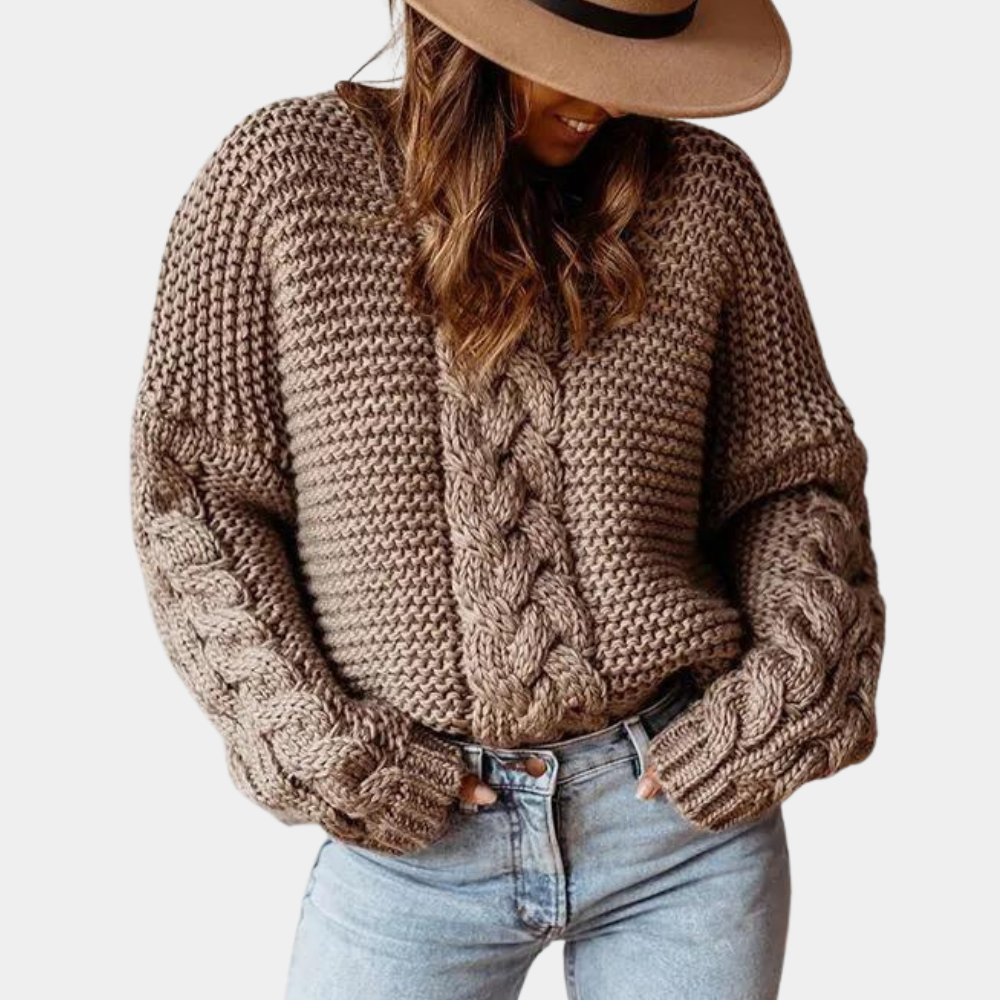 Pull Femme Épaules Tombantes Décontracté - PanierRoyale