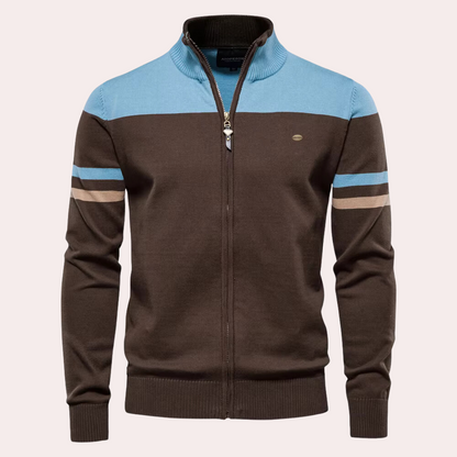 TIM - Cardigan Tricot à Glissière pour Hommes