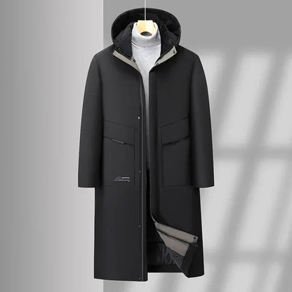 Parka Homme Hiver Isolé et Imperméable Noir - PanierRoyale