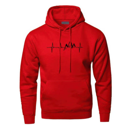 Sweat à Capuchon Graphique Homme Manches Longues