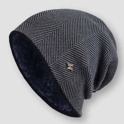 Casque Tricoté Hiver Chaud et Confortable pour Homme