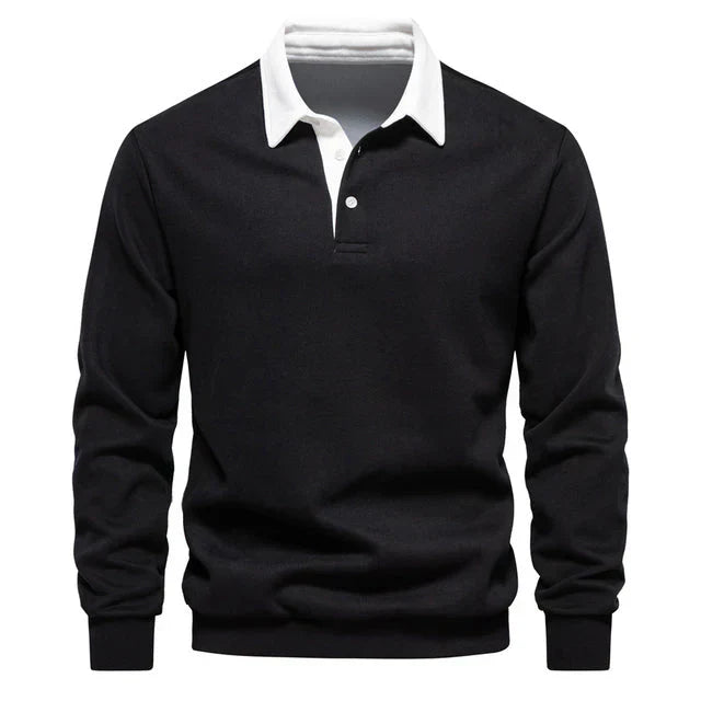 Pull Homme Col Montant Manches Longues Chaud