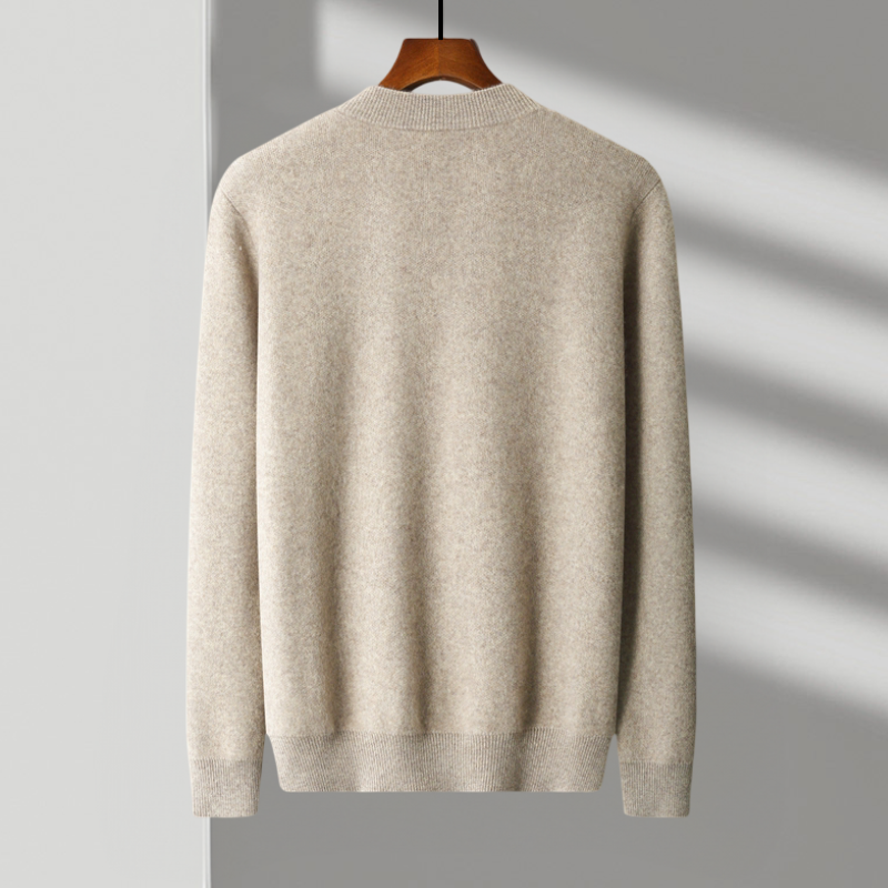 Cardigan Homme Laine Chaud et Élégant avec Fermeture Éclair