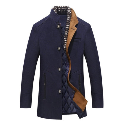 Veste Hiver Homme à Manches Longues et Col Montant