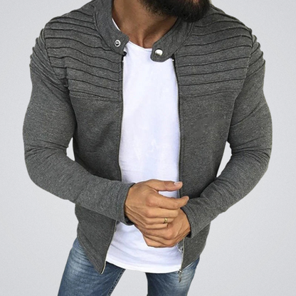 Veste Homme Slim Fit Élégante avec Pads d'Épaules